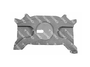 CALIPER BRAKE LINING PLATE (W/GROOVE) -R