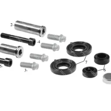 CALIPER DUST RUBBER AND PIN SET - 10.30184