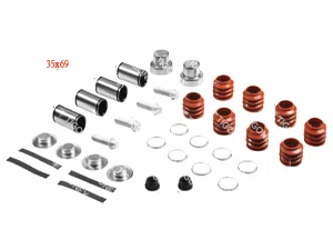 CALIPER DUST RUBBER AND PIN SET - 10.40038