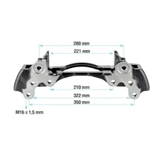 BRAKE CALIPER CARRIER LEFT - 105840