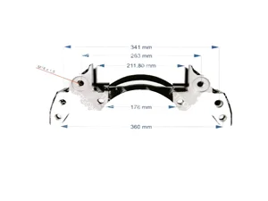 BRAKE CALIPER CARRIER LEFT