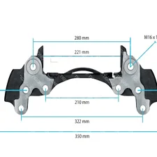 BRAKE CALIPER CARRIER RIGHT - 10.20179